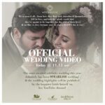 Pearle Maaney Instagram - Official Wedding Video 🌸🌸 Link in Bio @srinish_aravind . Videos by @sainu_whiteline Event @eventiaevents Gown @labelmdesigners Suit @men_in_q_wedding