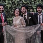 Pearle Maaney Instagram - We received all your blessings... ❤️ Thank You !!! 😘 @srinish_aravind . . . @sainu_whiteline Click Thank u for this beautiful Dream gown by @labelmdesigners Event by @eventiaevents Srini’s suit by @men_in_q_wedding #pearlishwedding Make up @sebastian.miranda.3998 Hair @sudhiar991