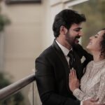 Pearle Maaney Instagram - We received all your blessings... ❤️ Thank You !!! 😘 @srinish_aravind . . . @sainu_whiteline Click Thank u for this beautiful Dream gown by @labelmdesigners Event by @eventiaevents Srini’s suit by @men_in_q_wedding #pearlishwedding Make up @sebastian.miranda.3998 Hair @sudhiar991