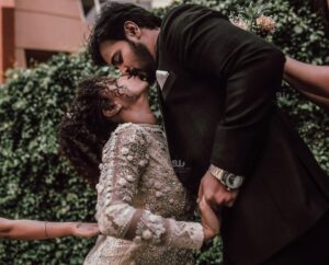 Pearle Maaney Instagram - Forever Mine! With my Husband... 🥰 @srinish_aravind . . . . . 🧿 Click by @sainu_whiteline Gown by @labelmdesigners Wedding planners: @eventiaevents #pearlishwedding Make up @sebastian.miranda.3998 Hair @sudhiar991