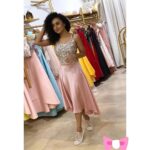 Pearle Maaney Instagram - I love Pink... especially when it’s all glittery 😋🌸 . Outfit by @rosstoryofficial