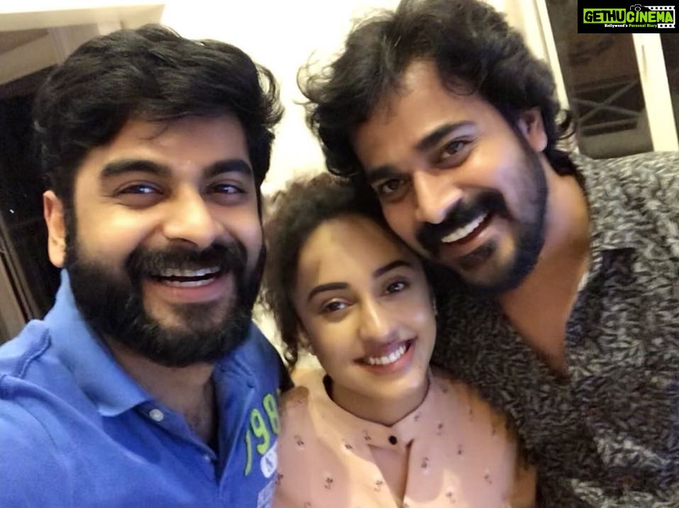 Pearle Maaney Instagram - “Beard”os Meet - Finally! And I am the happiest ❤️ .swipe to see the reality 🤪 @inst.adil @srinish_aravind