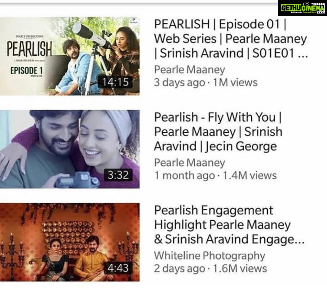Pearle Maaney Instagram - This gives me a Million Dollar Smile 😊😋 #pearlish @srinish_aravind @sharathdavis @jecingeorge @clintsoman @iamrexjoe