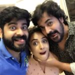 Pearle Maaney Instagram - “Beard”os Meet - Finally! And I am the happiest ❤️ .swipe to see the reality 🤪 @inst.adil @srinish_aravind