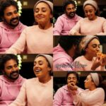 Pearle Maaney Instagram - Forever ❤️ @srinish_aravind Lucky 🍀 because we can see ourselves falling in love... again and again... 😋 Thank you @pearlishlover for this collage 🤗
