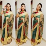 Pearle Maaney Instagram – ❤️❤️❤️❤️❤️Saree Love❤️❤️❤️ ❤️❤️Saree : @paarvati_kiriyath_bharath and @saraswathygopalakrishnan
Jewellery : @ethnictarinika 
Make up and hair : @samson_lei 
STYLED by : @joe_elize_joy