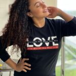 Pearle Maaney Instagram - “Love Yourself The Way You Are.. Love The World The Way it is.” . Where have you heard these Lines?Comment Below 😌 . This month it’s all about Love and it’s the Perfect Piece that can be Added to Your Wardrobe. ❤️ Wear Some Love as You Celebrate Love 😋 . BUY Your Favourite Sweatshirt/Hoodie/ T-shirt on pearlemaaney.themerchbay.com . Available in More Colours and All Sizes! Link in Bio 🥰❤️ . PS: Our Peace Love Music Mugs are now my Fav 😋 #pearlemaaneymerch