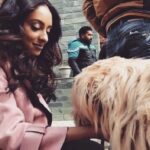 Pearle Maaney Instagram - Look who came to visit us during the shoot of “Who Are You” song... In Manali. 😋 @whomovie #behindthescenes Song Link in Bio