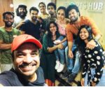 Pearle Maaney Instagram - To fit a lot of people into one selfie.. the person taking the selfie 🤳 should stand a feet away from the rest and say cheese😀 @soubinshahir @arjun_ashokan @antony_varghese_pepe @tovinothomas @_saniya_iyappan_ @swasikavj @gregg_dawg @sunnywayn @shaunromy #friends #happy #positiveVibes