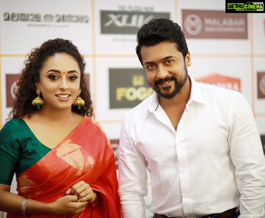 Pearle Maaney Instagram - Met this Amazing Human being! ❤️ #Surya #ammamazhavillu @sainu_whiteline click