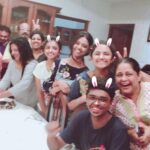Pearle Maaney Instagram - My Big Bunny 🐰 Family 😀❤️ Happy Birthday MINI Aunty!!! #family #birthdaycelebration