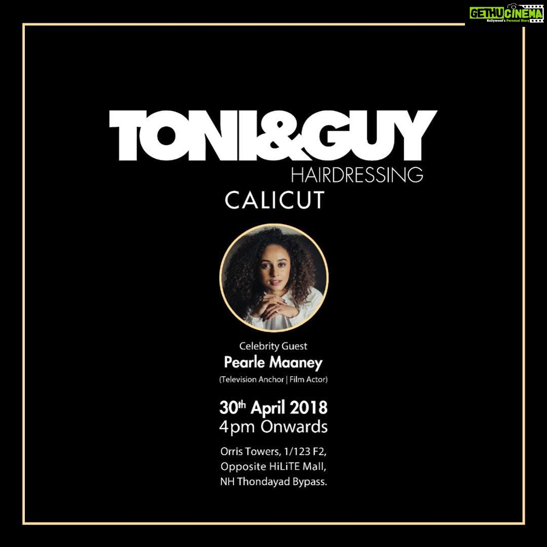 Pearle Maaney Instagram - Be there for the Inauguration of Toni&Guy ! Tomorrow: 30th April 2018 Time : 4 pm onwards Place: Opposite Hilite Mall, Calicut 😋