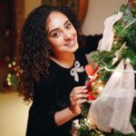 Pearle Maaney Instagram - Because Christmas Trees are so Huggable 🥰😘🥰 . . Click @hermonproductions @sk_abhijith @_whitewindow__ @lillys_couture_