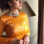 Pearle Maaney Instagram – 😊❤️ Outfit by @shemyofficial 
Diamond designer neckpiece by @kioraamorez