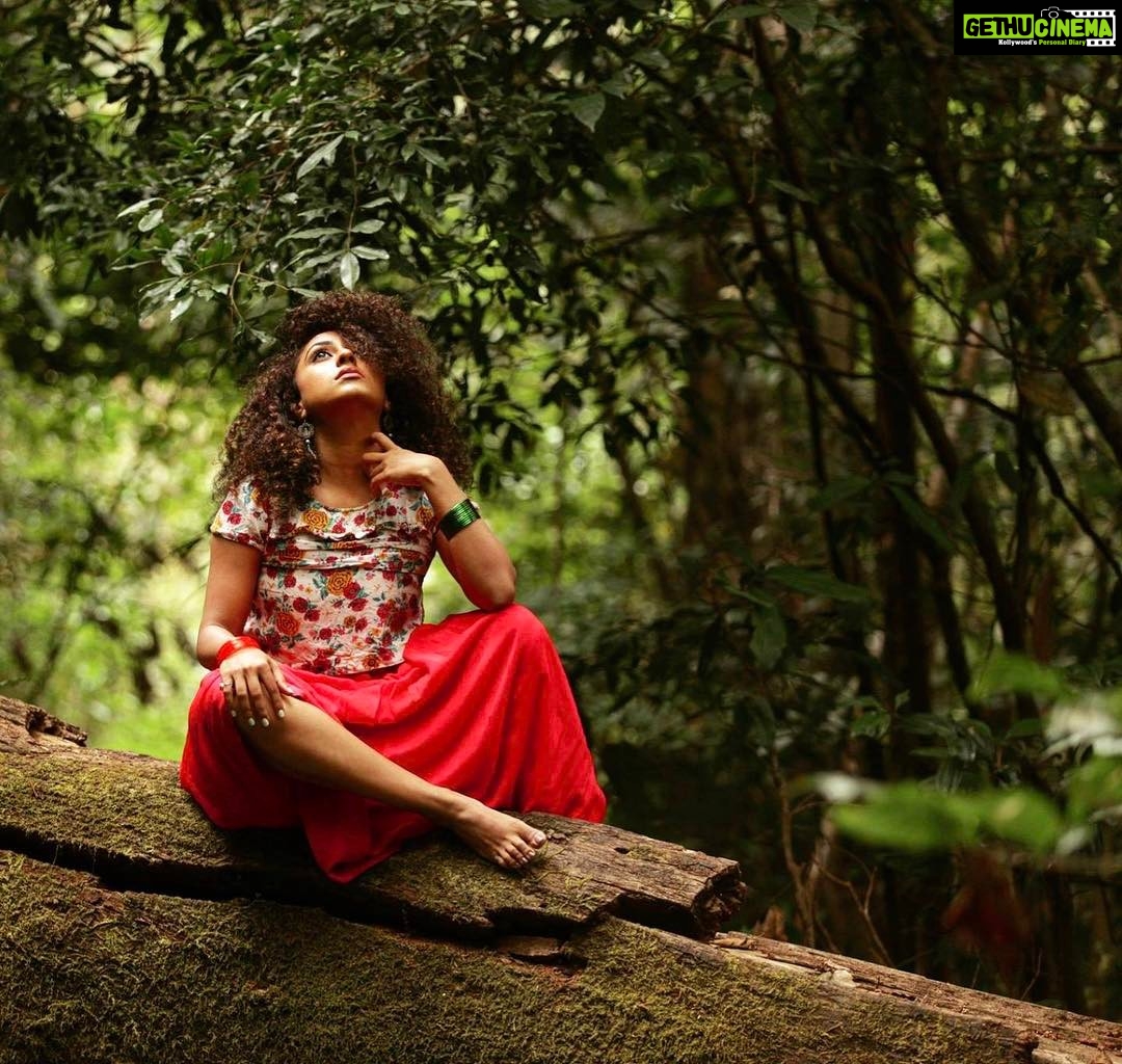 Pearle Maaney Instagram - Loosing yourself to the found ... @sanu_mohammed photography Nelliyampathy, India