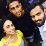 Pearle Maaney Instagram - The Kerala Blasters !! @vineethck @rinoanto13
