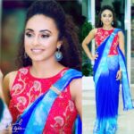 Pearle Maaney Instagram - Dubai always makes me Smile 😋 Wearing blouse by T&M by Tiya Maria Saree by : @zehera_cimi Styled by: @zehera_cimi Make up by : @_ayesha_f