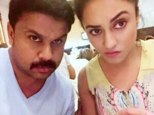Pearle Maaney Instagram - Acting is Reacting 😎 With our Dear Dileepettan! 😊