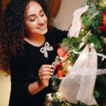 Pearle Maaney Instagram - Because Christmas Trees are so Huggable 🥰😘🥰 . . Click @hermonproductions @sk_abhijith @_whitewindow__ @lillys_couture_