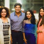 Pearle Maaney Instagram - With @dqsalmaan and his lovely wife at the launch of HONEY BEE by Annie ❤️😎😊 @sanu_mohammed photography!!! 😜