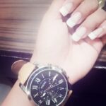 Pearle Maaney Instagram - Happiness is... wearing dad's watch.... without telling him... n flaunting it 😆