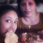Pearle Maaney Instagram - Amma feeding me dinner :* #mother #dinner #home