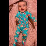Pearle Maaney Instagram - Because A Baby’s Smile is the most beautiful sight…. And i want to share that privilege with all of You 🥰❤️ Hope her Smile makes you smile too… Your Nila Baby is all smiles before going to bed, Also All your Prayers Love and Blessings have kept her Happy Always. ☺️♥️🧿 . She is wearing her favourite @poshpeanut Footie Ruffled Zipper Onesie