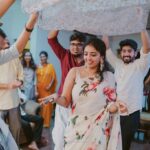 Pearle Maaney Instagram – And that’s how happy we were all on Vavachi’s special day… ❤️
.
Pic 1 : Haha haha 
Pic 2 : @naveen.richard making us all “hahahaha” 
Pic 3: @paul_francis2244 being all senti 
Pic 4 : advice from Anu Chechi and Apu chettan on married life 😜🤪
Pic 5 : @shradha_davis is next on line! So reminding her that. 
Pic 6:  Mummy and Mini Aunty 
Pic 7 : Daddy… 
Pic 8 : there is no Pic 8 😂
.
Clicks @magicmotionmedia 
Events and Decor @_whitewindow__