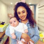 Pearle Maaney Instagram - Expectation Vs Reality 🤪 swipe Left to see it 😎 . Have you Watched our New Video On Youtube 🤓😋 ‘Nila’s Nursery’ . Link in My Story 🤡