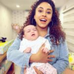 Pearle Maaney Instagram - Expectation Vs Reality 🤪 swipe Left to see it 😎 . Have you Watched our New Video On Youtube 🤓😋 ‘Nila’s Nursery’ . Link in My Story 🤡