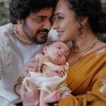 Pearle Maaney Instagram - Introducing our Baby Girl ‘Nila Srinish’ It’s been 28 days since she arrived and she has only made our lives happier and more beautiful. Mommy and Daddy loves her so much ❤️ 🧿 looking forward to a lifetime of adventure together. 😁 . @srinish_aravind . For fun...mention your favourite song that has the word ‘Nila’ in it... mine is.. well swipe right to listen to it 😋 . . @anwarpattambiphotography @makeupandhairbysagallya