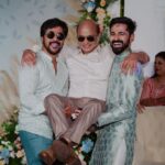 Pearle Maaney Instagram - Daddy and His boys 😂😀🧿😘😘 @srinish_aravind @rubenbijy . #engaged #FoRaeVer . Click @magicmotionmedia Event by @rainmakereventsandweddings