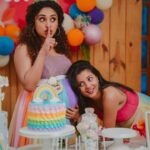 Pearle Maaney Instagram – Silence Please! They are trying to have a conversation here! 😜😋
.
So this post is all about my little sister who has been happiest since she got to know I was pregnant… she has been extremely nice to me… she makes sure I’m always comfortable and she is great at surprising me. For past 2 months she has been planning this baby shower and it’s not easy to pull of something like this during a pandemic. She tried to bring most of my friends to this event and she created the most colourful baby shower ever! I felt like I was in a dream when I entered the room and happy tears rolled down my cheeks… Now Tell me… how lucky am I to get a sister like Miss @rachel_maaney 😘😘😘 My Vavachi ❤️🌸 and @rubenbijy my future brother in law… for giving her all the support she needed 🌸🦋
.
.
.

Clicks : @magicmotionmedia 
Cakes @whisk_n_frost
Costume @think_over_things_signature
Decor : @thefetecompany 
Make up : @themixandbrows 
Tiara @wowcrafts_
Venue : @pranaayurvediccentre