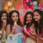 Pearle Maaney Instagram - The unicorns 🦄 who added rainbow 🌈 to this day . . Clicks : @magicmotionmedia Cakes @whisk_n_frost Decor : @thefetecompany . . @rachel_maaney @shradha_davis @rinita_davis @sneha_stars @trinita76 @anu.apu @tania_binoy @mijulapaul @ammusarah @pjmartha @aneenamanu @sija_rajan @ambysinghdabi @rasnimrf