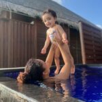 Pearle Maaney Instagram - Water babies 😋🌊 @nila.pearlish . Travel Partner @fortunetours Maldives