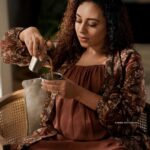 Pearle Maaney Instagram - A sip of Coffee and a Lot of talking...How I wish I could do that with each one of you and get to know you.. hopefully in future.. It will happen 😋❤️🧿 . . Wearing @shristichetani.kolkata Styled by @aashishdwyer Styling Assisted by @_zuzanh_ Coordinated by @asaniya_nazrin Make Up by @femy_antony_makeup_artist Make up Assisted by @sarath.kumar86 Location @portmuziriskochi Photograph by @lightsoncreations Photgrapher @jiksonphotography Retouch by @a____p____t #LUDOmoviePromotions