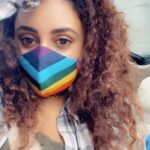 Pearle Maaney Instagram - 🌈 🦋🌸 . : : . Mask @smgclothingstudio