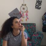 Pearle Maaney Instagram - . . Someone : “Don’t just sit there! Do something creative. Keep yourself busy. “ Me : “yea! Sure” 😎 What do you do when you are acting Busy? 😛 #actingbusydoingnothing #home #thinking