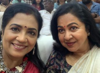Poornima Bhagyaraj Instagram - Fan moment with one of India’s greatest actors @ikamalhaasan sir. @radikaasarathkumar