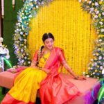 Pranitha Subhash Instagram – Seemantha 🧿 .. In our community seemantha is done as she enters the 5th month ..