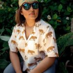 Prayaga Martin Instagram - Young, WILD and Free... meet my boy! @privaseabeachvilla for @officialmauijim from @thespectaclecompany_kochi wearing @l_zaba Team-mate @anandhuofficial #mauijim #mauijimsunglasses #mauijimsunnies #leopardfashion #staywild Privasea Beach Villa Varkala