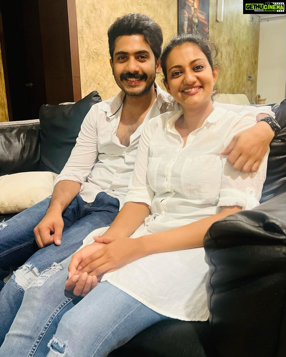Priyanka Nair Instagram - Twinning with my bro ❤️ #12thman @anu.mohan.k @disneyplushotstarmalayalam