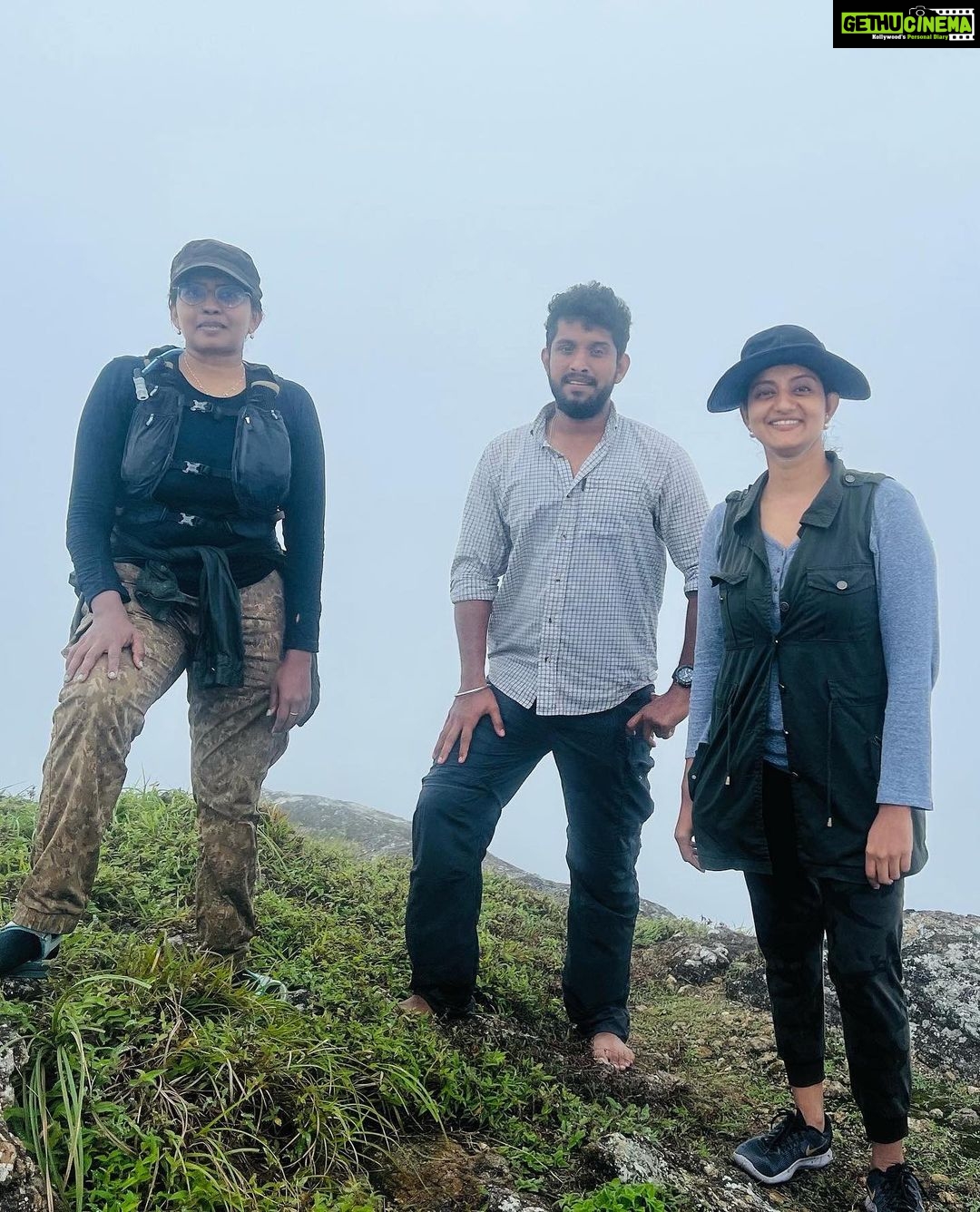 Priyanka Nair Instagram - Varayadumotta Trek - 12 hours of climbing up and down in mist and rain, though the weather wasn't kind enough with camera we managed to click this much. @dhanyasanalk @invicto_dios #trekking#varayadumotta#trivandum#ponmudi#ponmudihills#travelphotography#priyankanair