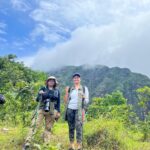 Priyanka Nair Instagram - Varayadumotta Trek - 12 hours of climbing up and down in mist and rain, though the weather wasn't kind enough with camera we managed to click this much. @dhanyasanalk @invicto_dios #trekking#varayadumotta#trivandum#ponmudi#ponmudihills#travelphotography#priyankanair