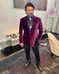 R. Madhavan Instagram - Thank you @varoinmarwah .. for making me look and feel so spiffy and cool at Cannes. I so look forward to your designs and cuts which fits me like a glove .. much love bro. ❤️❤️❤️🙏🙏
