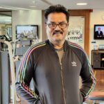 R. Sarathkumar Instagram - Hitting the gym after my second episode of Corona in February and my knee surgery at hyatt hyderabad shooting for Thalapathy66