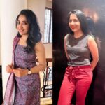 Ramya Subramanian Instagram - My first confusion everyday is about what I need to wear . Indian or Western Fusion or Fashion Black or Blue 🙃🙃🙃 So now you tell from the post , Left or Right, which is your favourite look ? 🙋🏻‍♀️😄