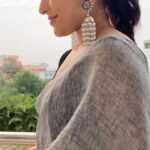 Rashmi Gautam Instagram - My never ending love for linen sarees #reels #chandbaliyan #rashmigautam