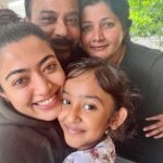 Rashmika Mandanna Instagram – The Mandanna family.. 
Love saying that.. 😄😄❤️
This is us and you guys bring this smile on our faces…❤️ 
We love you 🤍