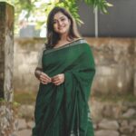 Remya Nambeesan Instagram – Photography @pranavraaaj!!! 🤍❤️ #sari #green